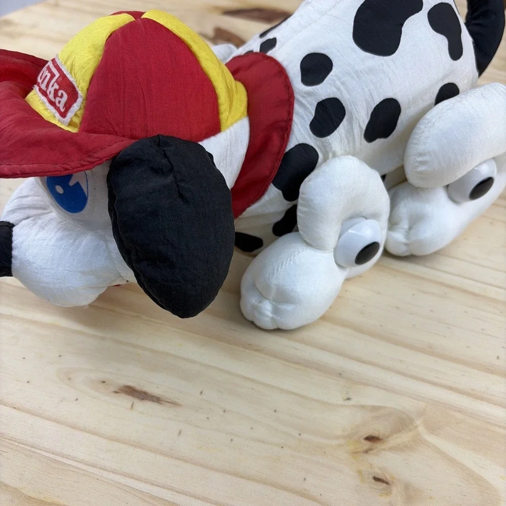 Vintage 1996 Hasbro Playskool Tonka Soft Walking Pet Dalmatian Dog Stripped Gear